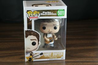 Funko Pop Parks And Recreation Andy Dwyer 501 Vaulted Rare