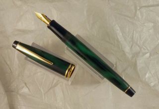 Cross Radiance Fountain Pen,  Marbled Green,  Ef Nib,  Butter Smooth Tuned Nib
