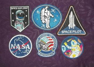 Nasa Patch Space Shuttle Patch Set Usa Astronaut Cosplay Solar System Space