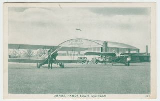 Aviation Michigan Harbor Beach Airport 1939 To Anson Chambers,  Springfield,  Ont