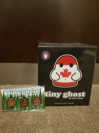 Tiny Ghost Oh Canada Fan Expo 2019 Fugitive Exclusive Le400 And 3 - Pin Set Le150