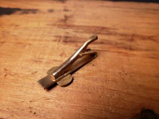 Vintage Snap - On Tools Gold Toned Tie Bar Clip 12 Point Socket Promotional Auto 4