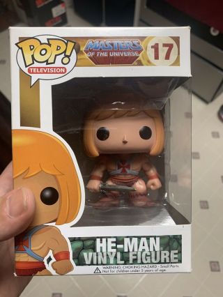 Rare Vaulted 17 Master Of The Universe He Man Funko Pop