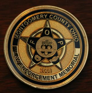 Montgomery County Dayton Ohio Law Enforcement Memorial Challenge Coin Police