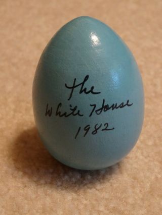 White House Easter Egg Roll 1982 Wooden Egg 2