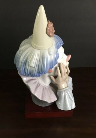 Lladro Jester/Clown/MimeBust Head Figurine with Base 5129 - 3