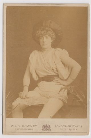 Stage Cabinet - Nellie Farren,  Actress/singer In Musical Burlesques At The Gaiety