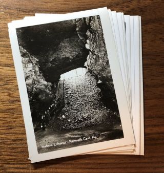 Vintage Real Photo Souvenir Views Mammoth Cave National Park,  Kentucky Postcard 3