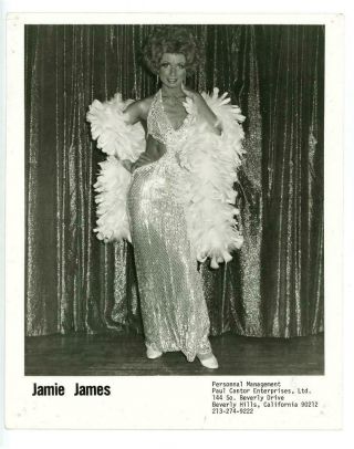 Female Impersonator Jamie James Vtg Drag Queen Photo Frisco Follies Lgbtq Gay