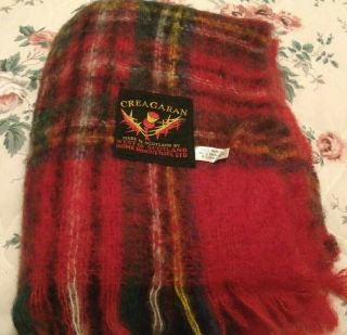 Creagaran Scottish Plaid Lap Throw Blanket Made Scotland