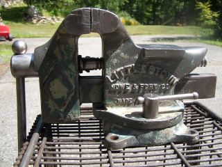 Littlestown No.  400 Swivel Bench Vise Anvil Rounding Horn Usa
