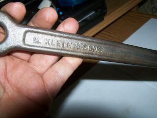 VINTAGE WRENCH M KLEIN & SONS CAT.  3146 A BELL SYSTEM B 1 - 67 TOOL 4