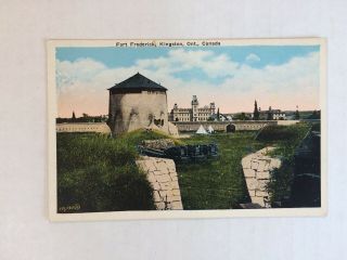 Antique Canadian Postcard Valentine Black 101,  125 J.  V.  Fort Frederick Kingston