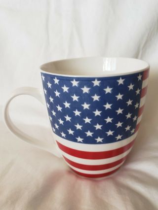 Pfaltzgraff Everyday American Flag Coffee Tea Mug Stars Stripes Patriotic Proud