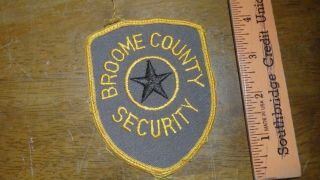 Broome County York Security Police Department Early Bx G 17