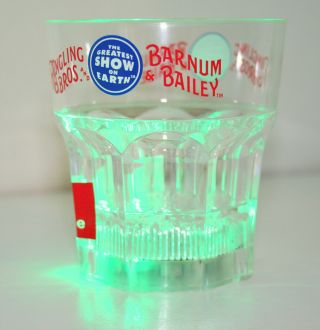 Ringling Brothers Barnum & Bailey Circus Plastic Flashing Light Cup Box NOS 2