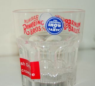 Ringling Brothers Barnum & Bailey Circus Plastic Flashing Light Cup Box NOS 5