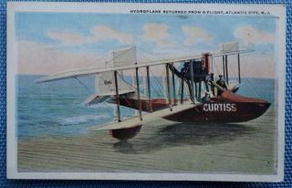 Hydroplane In Atlantic City,  Jersey - Postcard