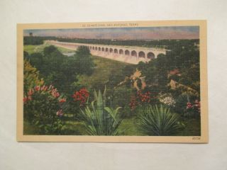 Olmos Dam San Antonio Texas Tx Postcard