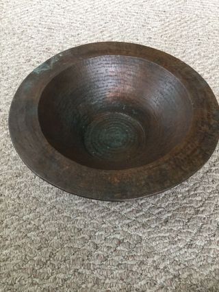 Antique Primitive Hand Hammered Copper Bowl