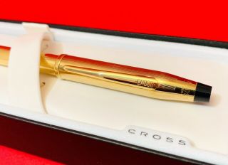 CROSS CENTURY II 10 Karat Rolled Gold Filled B/P Pen W/Gift Box.  Made U.  S.  A. 4