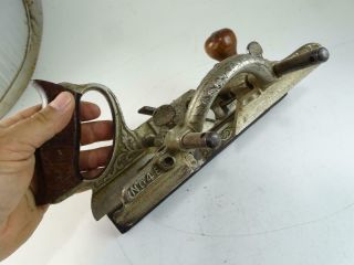 Antique Stanley No 46 Wood Plane Tool Cast Iron Woodworking Vintage Cutter Old 2