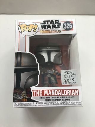 Disney D23 Expo Sticker 2019 Funko POP Star Wars The Mandalorian IN HAND 326. 2