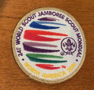 2019 World Scout Jamboree Wsj Badge Bsa With Rare Gold Border