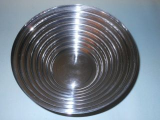 Vtg Alessi Maya Mirror Polished Stainless Steel Stepped Bowl Confalonieri Mcm