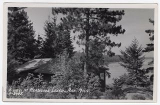Deadwood Lodge On Lake Kabetogama - Ray,  Mn Minnesota Rppc Real Photo Postcard