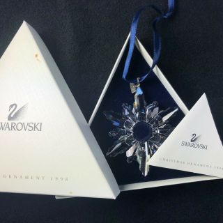 1998 Annual Swarovski Crystal Christmas Ornament