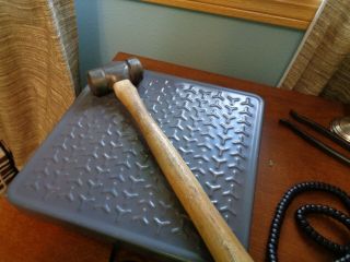 Black Smith Rounding Hammer Made In Usa 2.  6 Lbs Approx.  4 " Head