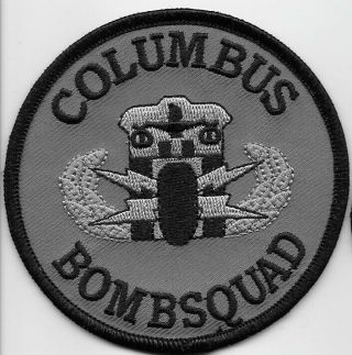 Subdued Columbus Police Eod Bomb Squad State Ohio Oh Patch