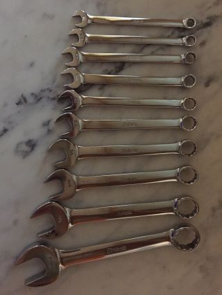 Vintage Snap - On Oex 12pt Combination Wrench Set Of 10