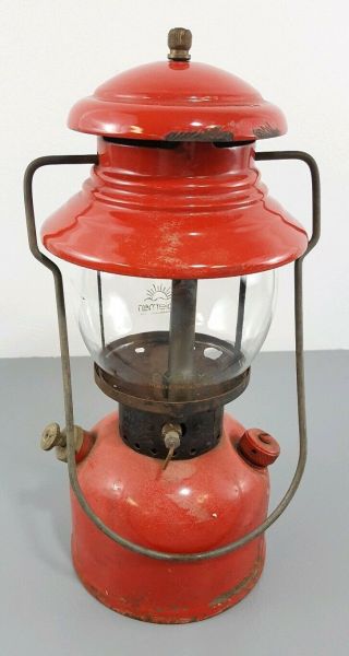 Vintage Coleman Red 200A Lantern Dated 4 - 53 1953 200A 2