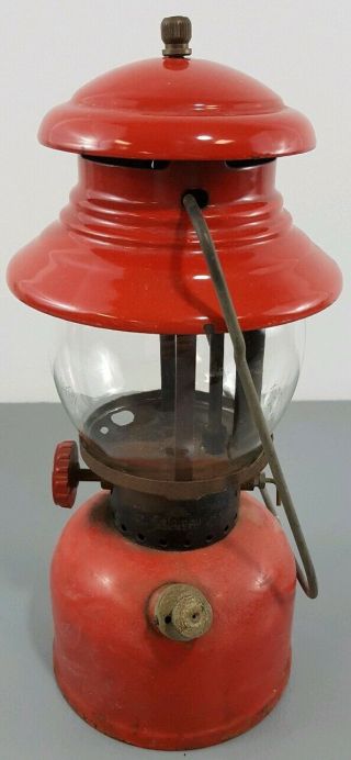 Vintage Coleman Red 200A Lantern Dated 4 - 53 1953 200A 3