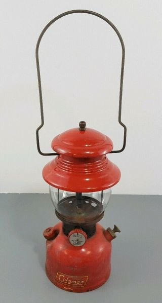 Vintage Coleman Red 200A Lantern Dated 4 - 53 1953 200A 8