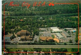 Music City Usa Nashville Tn Grand Ole Opry Valley Drive Aerial View Postcard