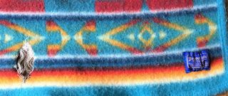 Vtg Beaver State PENDLETON WOOLEN MILLS Robes & Shawls Lap Small Blanket 2