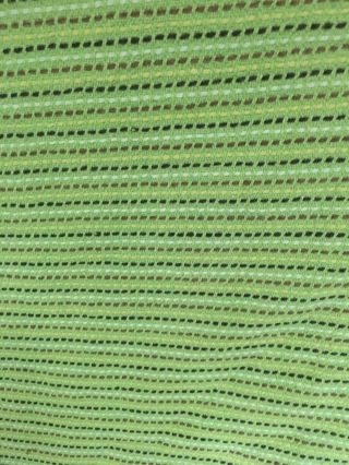 78x54 Rare Lime Cotton Brown Vintage Chenille Bedspread Perfect Lt Weight