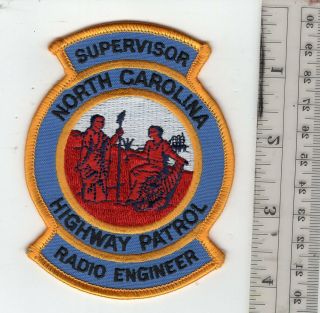 North Carolina Highway Patrol Radio Engineer Supervisor Patch