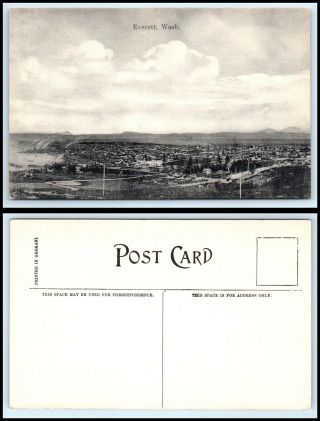 Washington Postcard - Everett,  (birds Eye View) K5