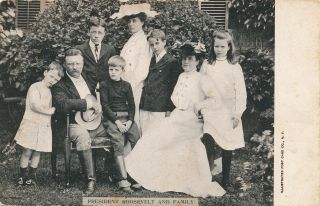 President Theodore “teddy” Roosevelt And Family – Udb (pre 1908)