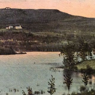 Wachusett Mountain Lake Fitchburg Mass Worcester Co Antique Postcard Posted 1911 3