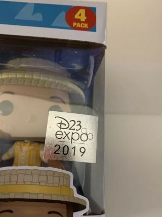 2019 Disney D23 Expo Funko Pop Exclusive Dapper Dans 4 Pack - IN HAND Disneyland 3