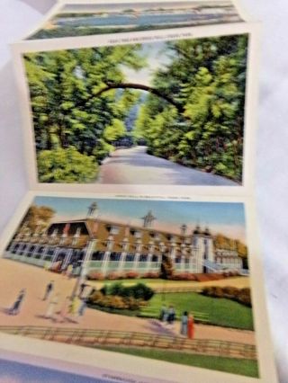 YOUNGSTOWN OHIO CITY OF STEEL MILLS AND PARKS 18 COLOR LINEN POSTCARD FOLDERS 4