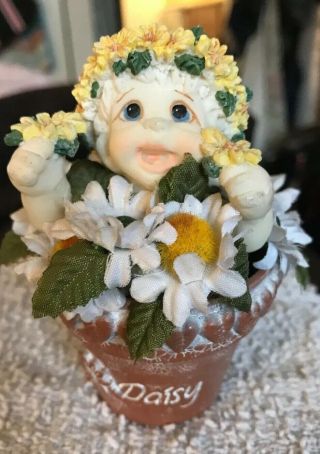 Dreamsicle Collectible Figurine Daisy Flower Pot