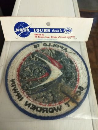 Vintage Apollo 16 Mission Patch NIP Package Kennedy Space Center TWA 2