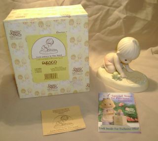 1996 Precious Moments Love Letters In The Sand Figurine 129488 W/original Box