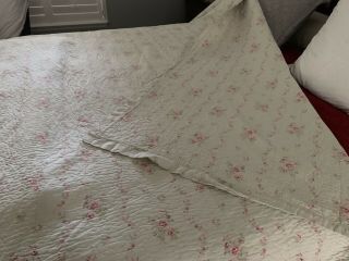 Vintage Simply Shabby Chic Rachel Ashwell Q/F Quilt With STD Pillow Sham 3